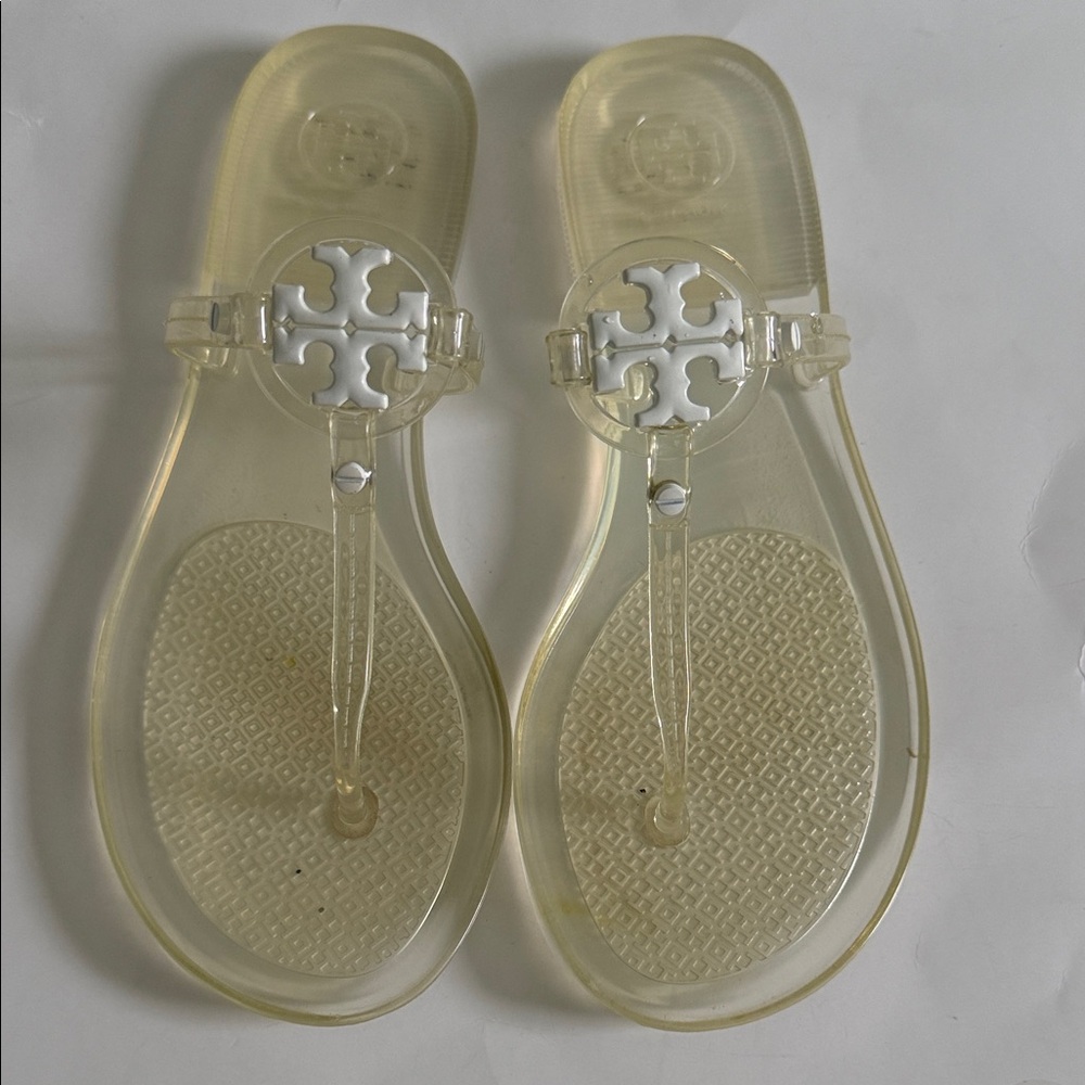 Tory Burch Clear Jelly Sandals, Size 7